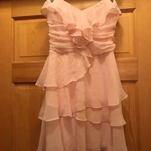 Arden B Ruffle Strapless Dress